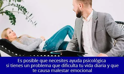 Mujer en sesión de ayuda psicológica